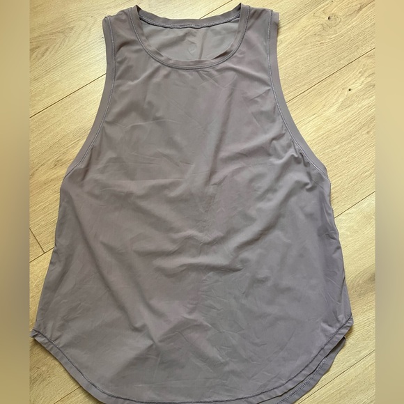 Dusty Dawn Lululemon Ace back slit tie tank top Mauve Violet crewneck sleeveless - Picture 9 of 13